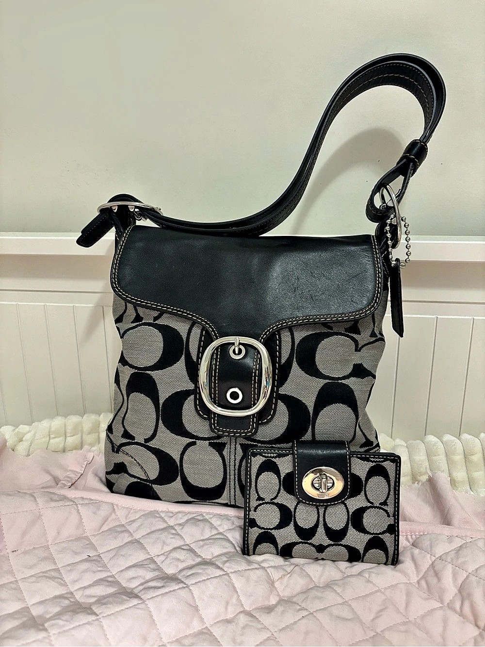 Vintage Coach Bleeker Bag & Wallet Set